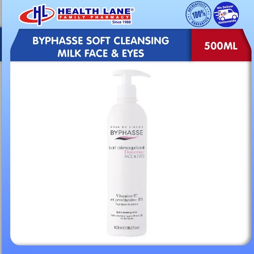 BYPHASSE SOFT CLEANSING MILK FACE & EYES (500ML)